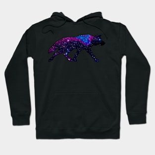 Galaxy Wolf Milky Way stars Hoodie